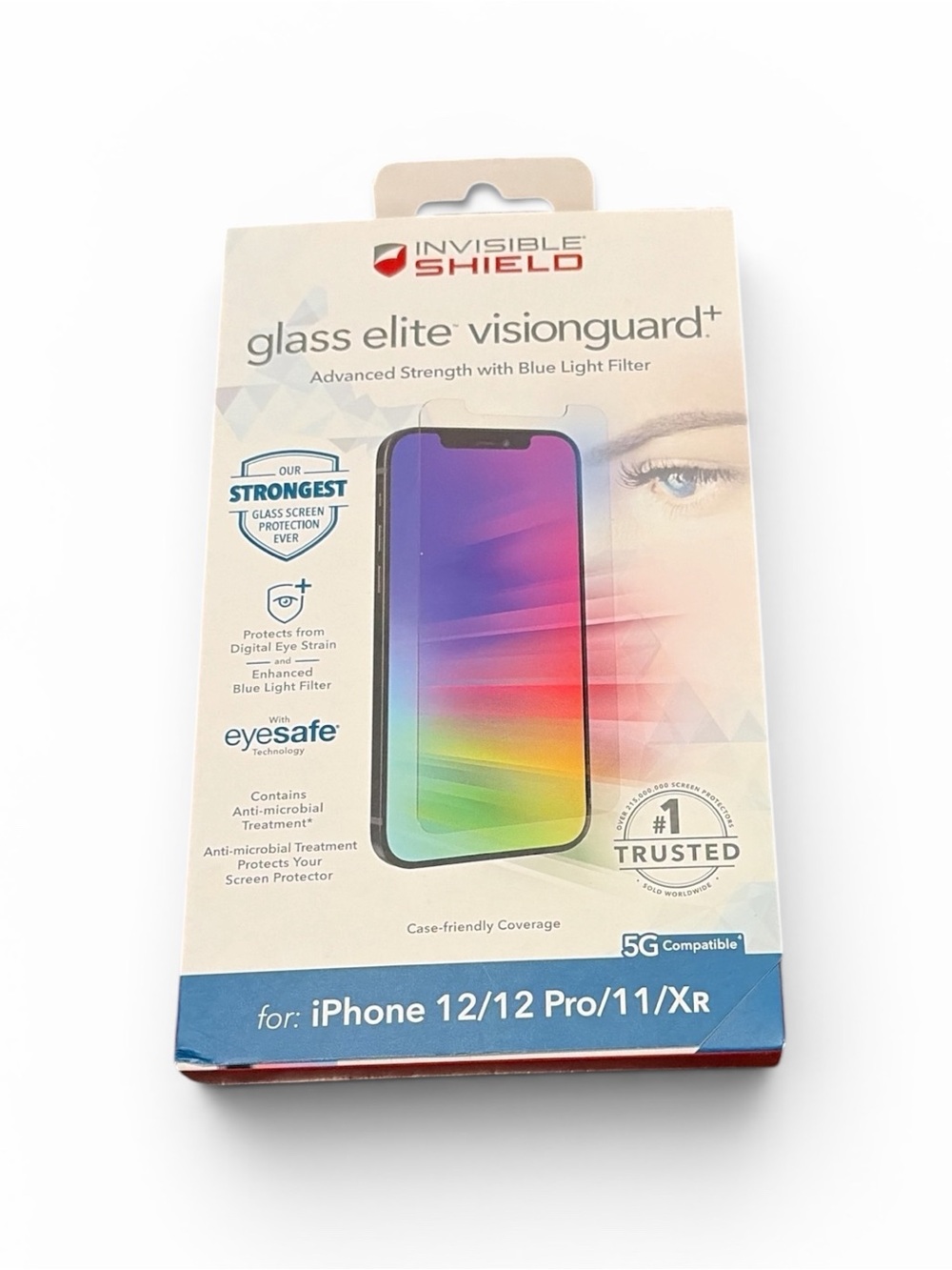Glass Elite VisionGuard+ Screen Protector for iPhone (White)